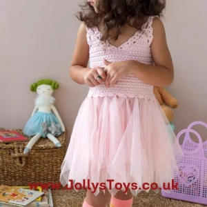 Crochet Fairy Dress, Pink